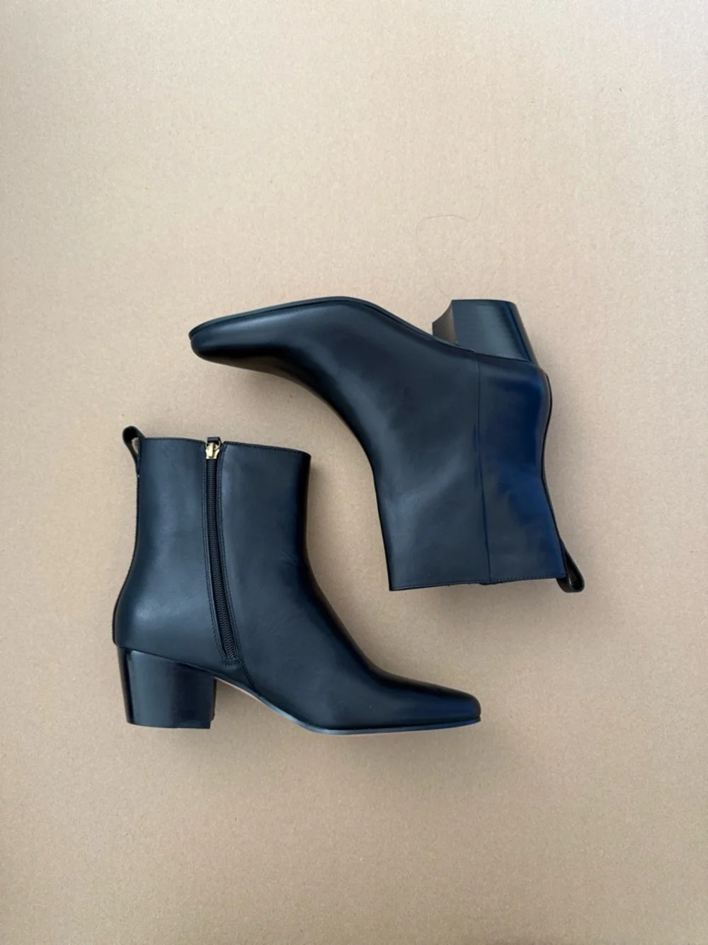 J. Crew Black Leather western Boots size 9 new in box - Picture 2 of 10